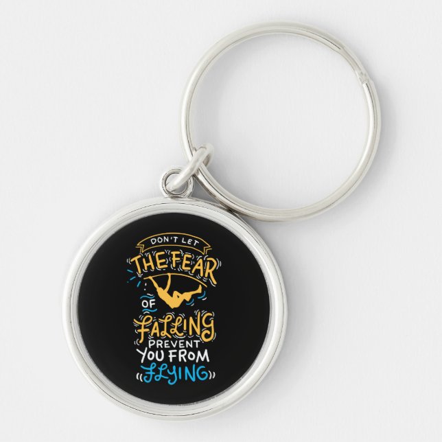 Pole Vault Pole Vaulting Key Ring (Front)