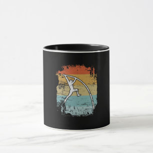 Pole Vault Pole Vaulting Retro Mug