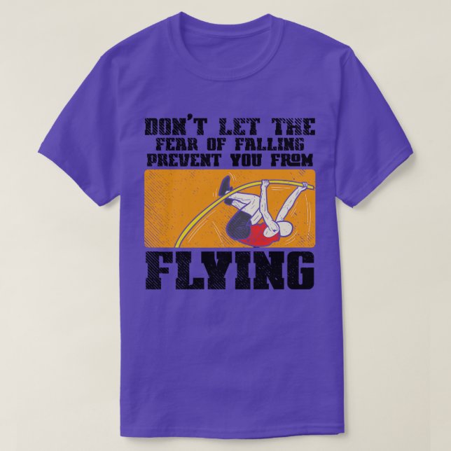 Pole Vault Pole Vaulting T-Shirt (Design Front)