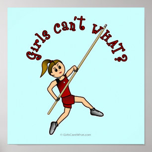Pole Vault - Red (Light) Poster