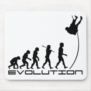 Pole Vault Sport Evolution Art Mouse Pad