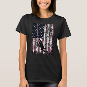 Pole Vault Upside Down Independence Day T-Shirt