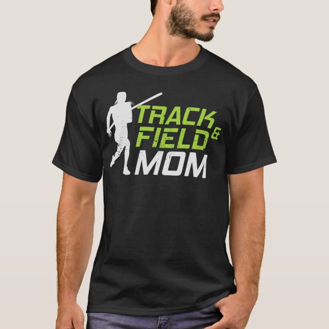 Pole Vault Vaulting Jumping Track & Field Mum T-Shirt (Front)