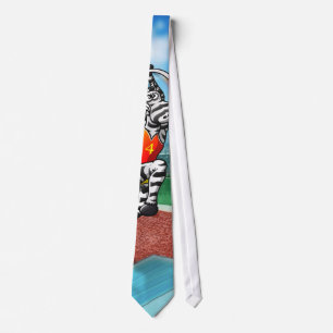 Pole Vault Zebra Tie