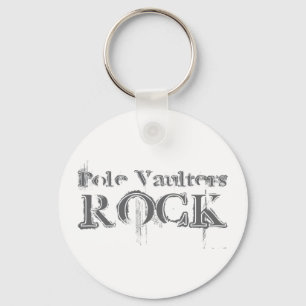 Pole Vaulters Rock Key Ring