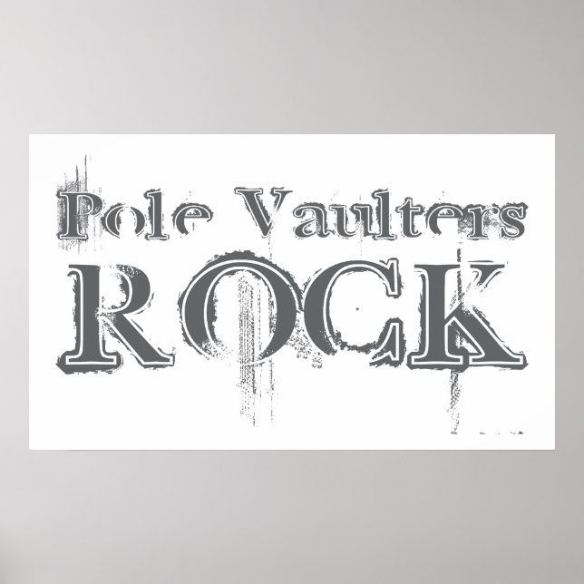 Pole Vaulters Rock Poster (Front)