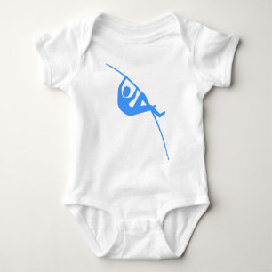 Pole Vaulting - Baby Blue Baby Bodysuit