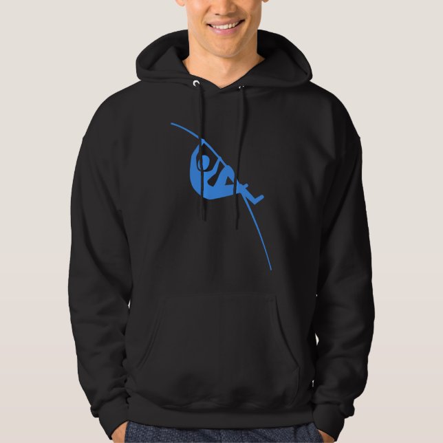 Pole Vaulting - Baby Blue Hoodie (Front)