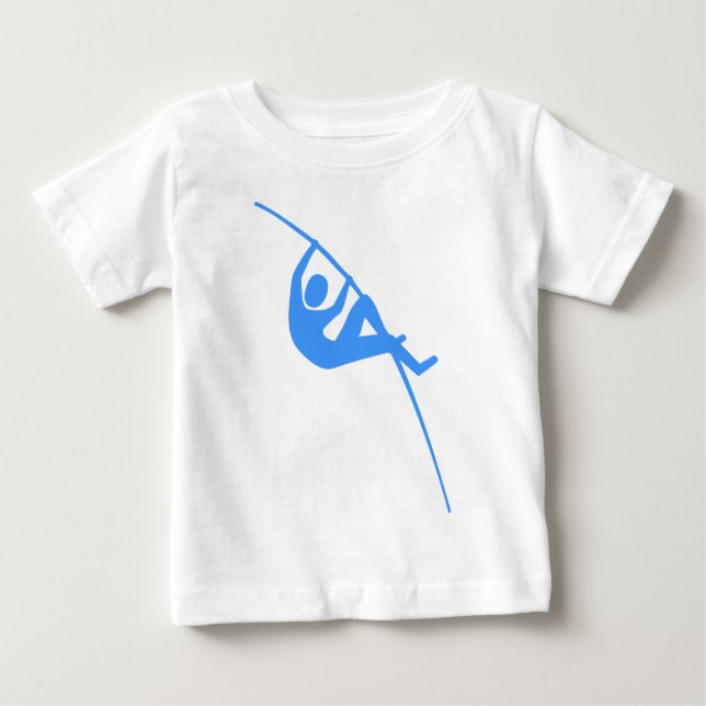 Pole Vaulting - Baby Blue T-Shirt (Front)