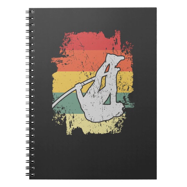 Pole Vaulting Design for a Pole Vaulter Notebook (Front)
