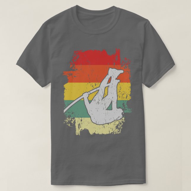 Pole Vaulting Design for a Pole Vaulter T-Shirt (Design Front)
