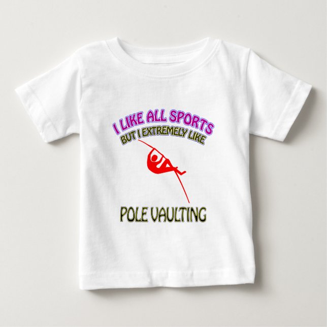 Pole vaulting designs baby T-Shirt (Front)