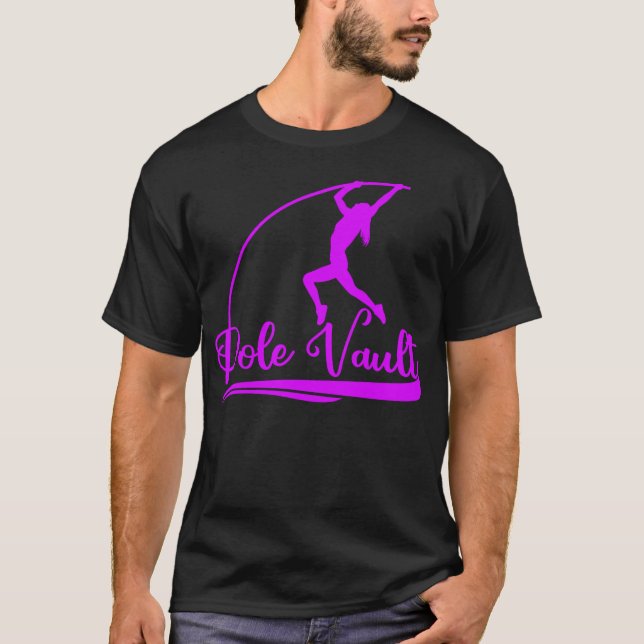 Pole Vaulting Girl Pole Vault Athlete T-Shirt (Front)