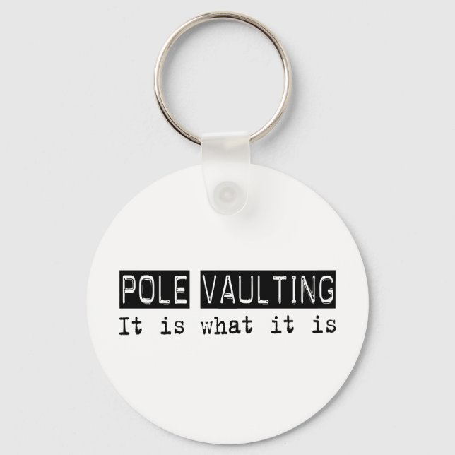 Pole Vaulting It Is Key Ring (Front)