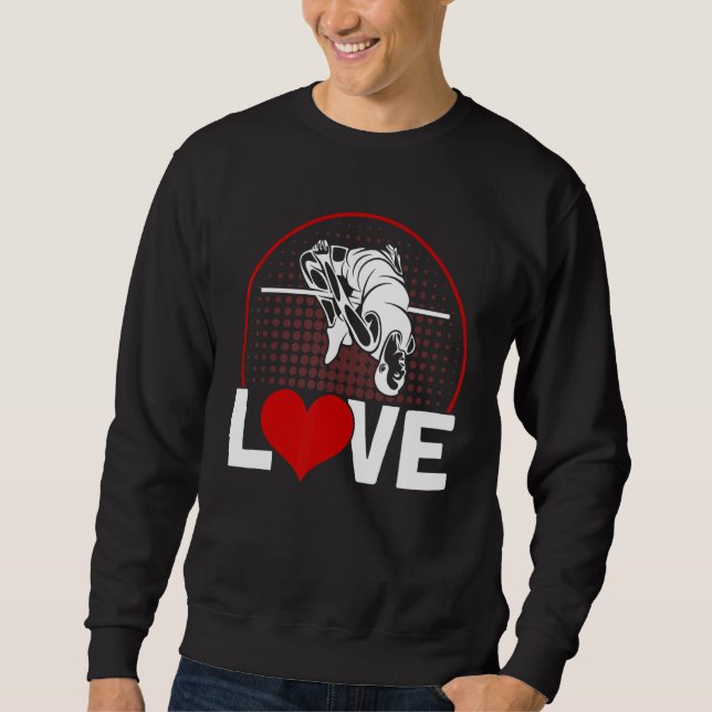 Pole Vaulting Love Pole Vault Sweatshirt (Front)