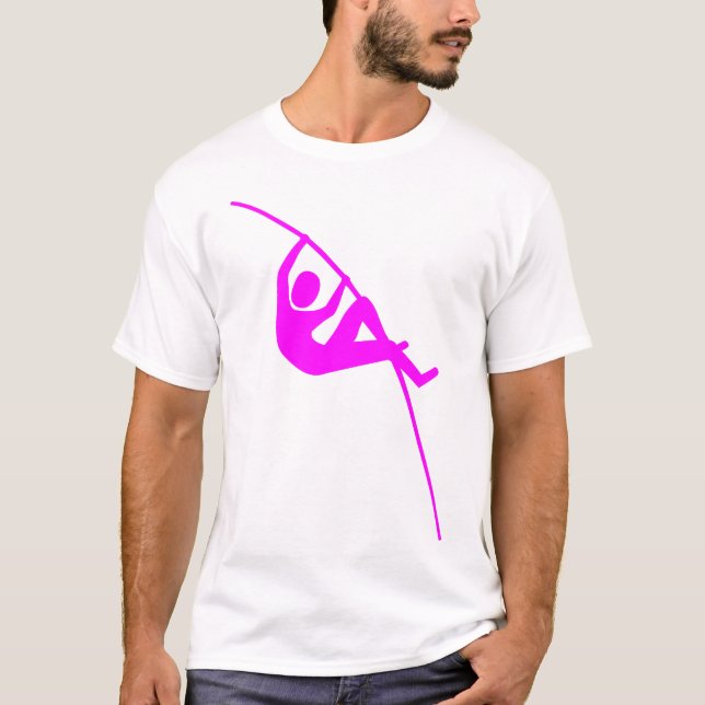 Pole Vaulting - Magenta T-Shirt (Front)