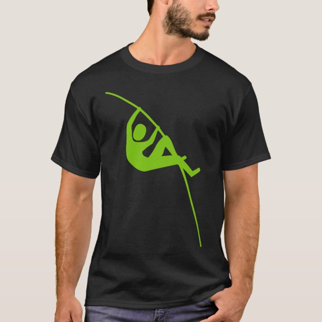 Pole Vaulting - Martian Green T-Shirt (Front)
