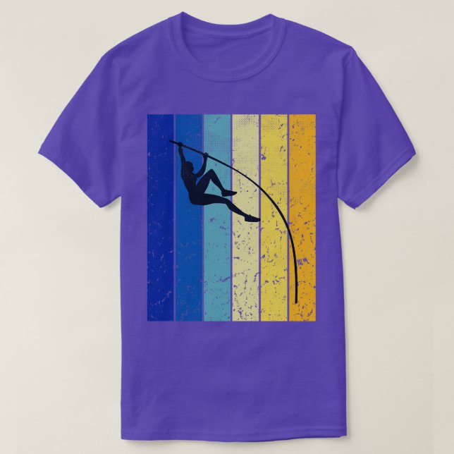 Pole Vaulting Retro 3 T-Shirt (Design Front)