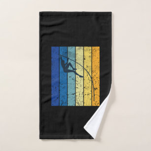 Pole Vaulting Retro  Hand Towel
