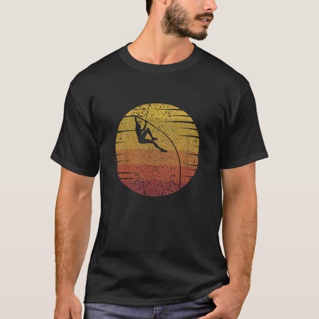 Pole Vaulting Retro T-Shirt (Front)