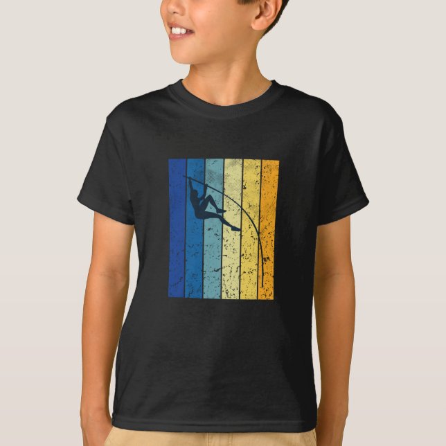 Pole Vaulting Retro T-Shirt (Front)