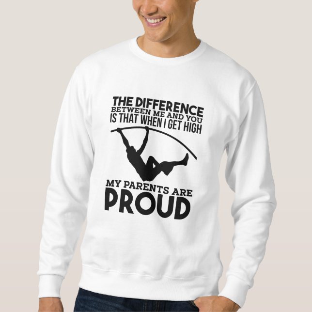 Pole Vaulting Sport Sweatshirt (Front)