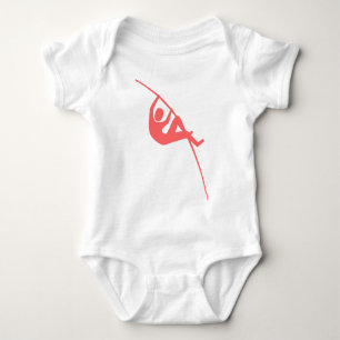 Pole Vaulting - Tropical Pink Baby Bodysuit