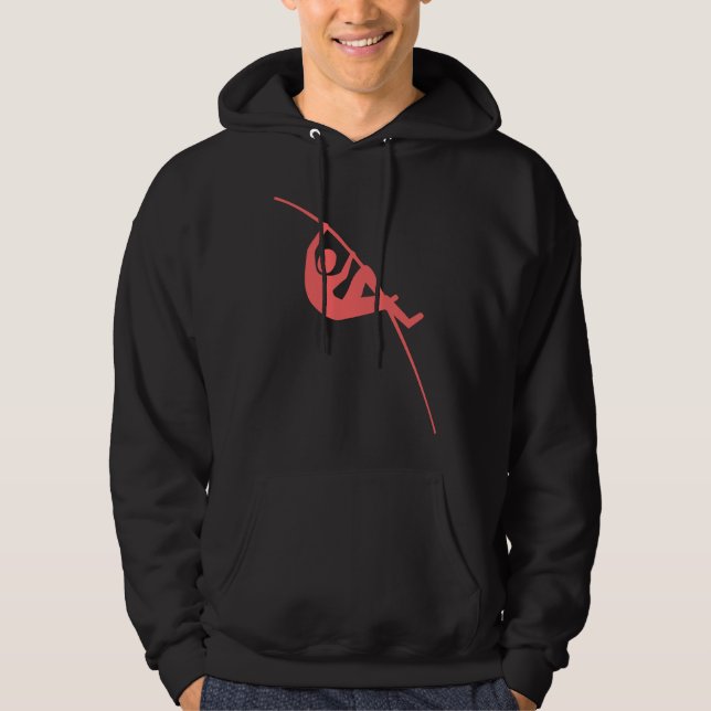 Pole Vaulting - Tropical Pink Hoodie (Front)