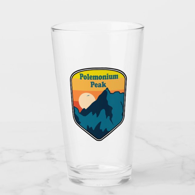 Polemonium Peak California Sunrise Glass (Front)