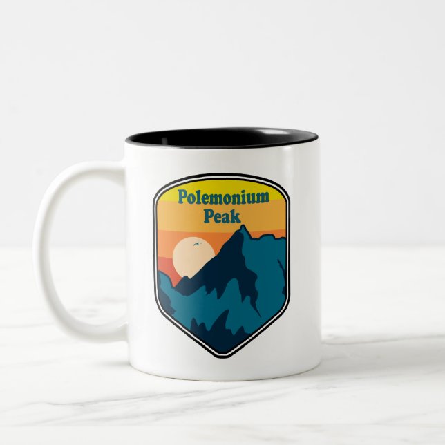 Polemonium Peak California Sunrise Two-Tone Coffee Mug (Left)
