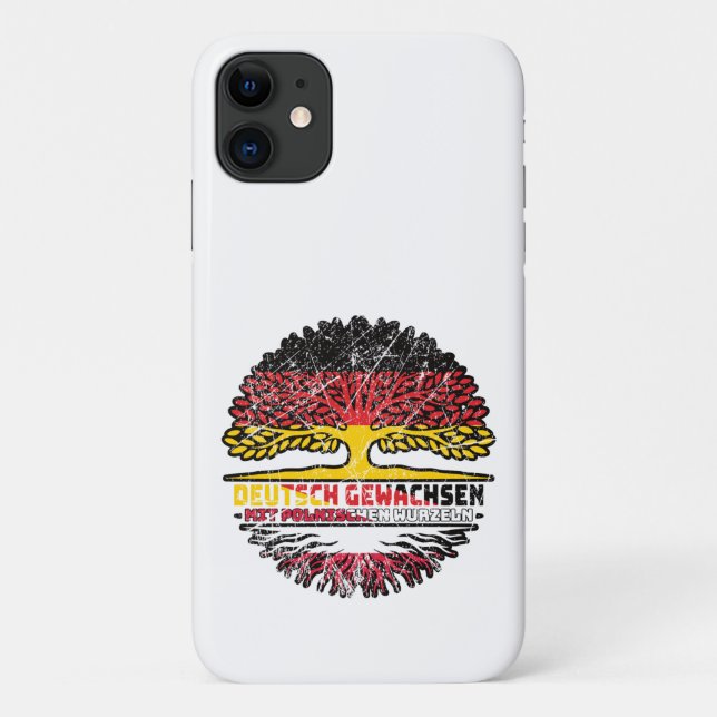 Polen Polnisch Deutsch Deutschland Baum Wurzel Case-Mate iPhone Case (Back)