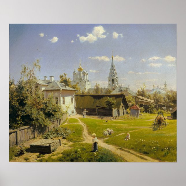 Polenov - Moscow Courtyard Poster (Front)