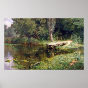 Polenov - Overgrown Pond Poster