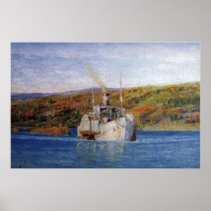 Polenov - Steamer Vladimir Turned Into A Tug Poster