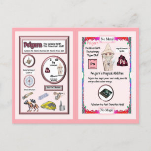Polgarn Wizard - Polonium Element Postcard