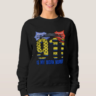 Police 911 Policeman Dispatcher Emergency Call Sweatshirt