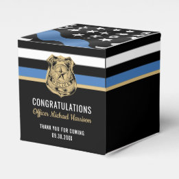 Police Academy Congratulations Graduation Party Favour Box