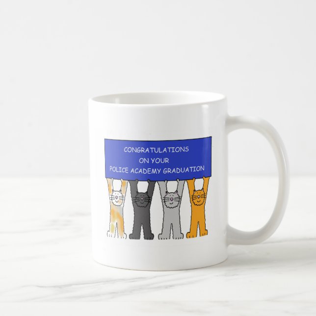 Police Academy Graduate Congratulations Coffee Mug (Right)