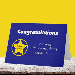 Police Academy Graduation Card -- Congratulations