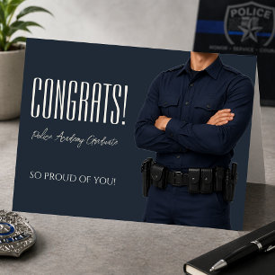 Police Academy Graduation Card Proud Moment