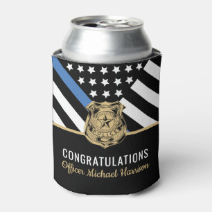 Police Academy Graduation Law Enforcement Can Cooler