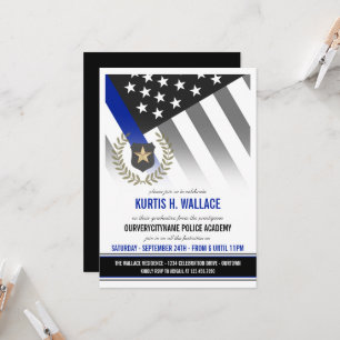 Police Academy Graduation Party Invitation