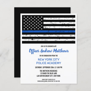Police Academy Graduation Thin Blue Line Budget