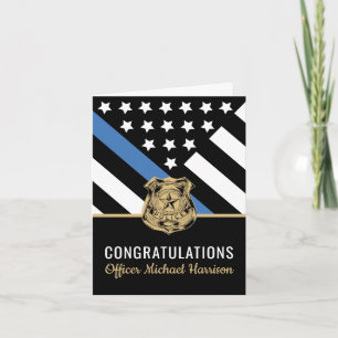 Police Academy Law Enforcement Officer Graduation Card
