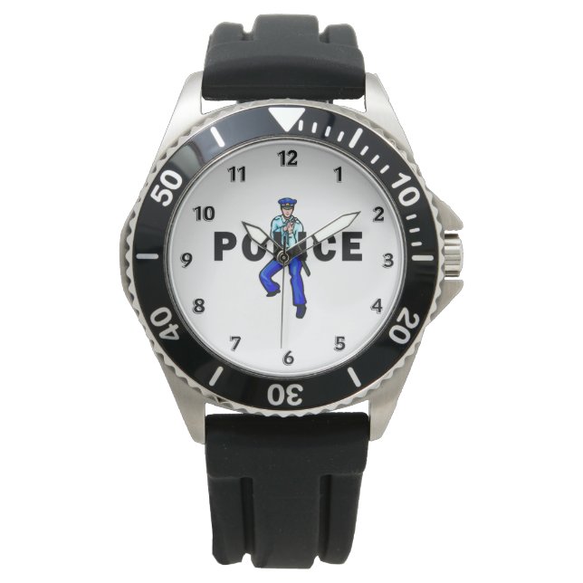 Police Action Logo Watch (Front)