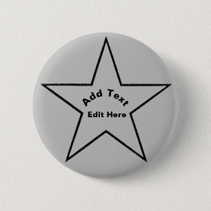 Police and Sheriff Name Badge, edit text Button