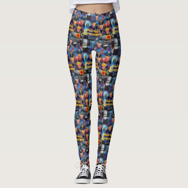 Police Appreciation Collection Leggings (Front)