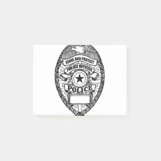 Police Badge - Generic Post-it Notes