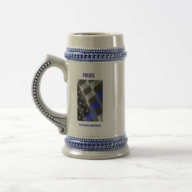 Police Beer Stein (Left)