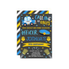 Police Birthday Invitation Police Officer Party